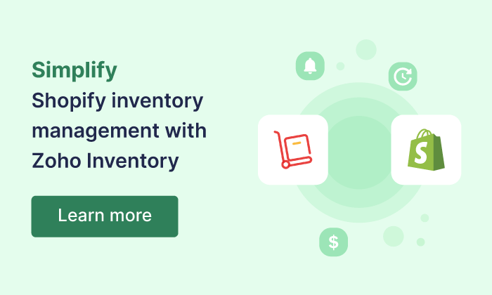Shopify | Online Inventory Management Software - Zoho Inventory