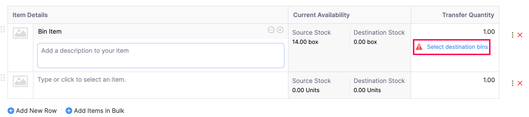 Transfer Orders