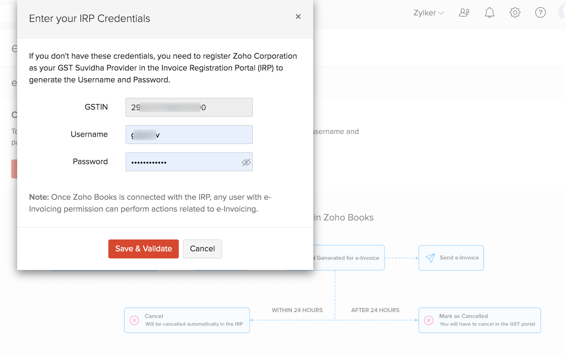 Connect Zoho Inventory to IRP