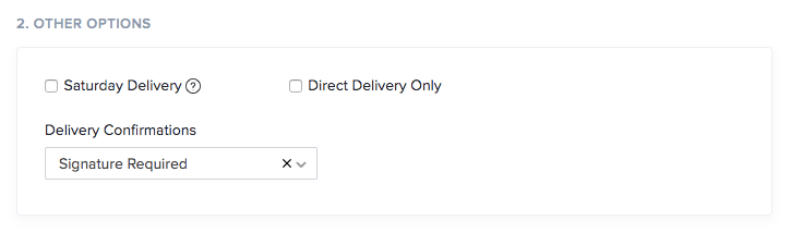 UPS delivery preferences