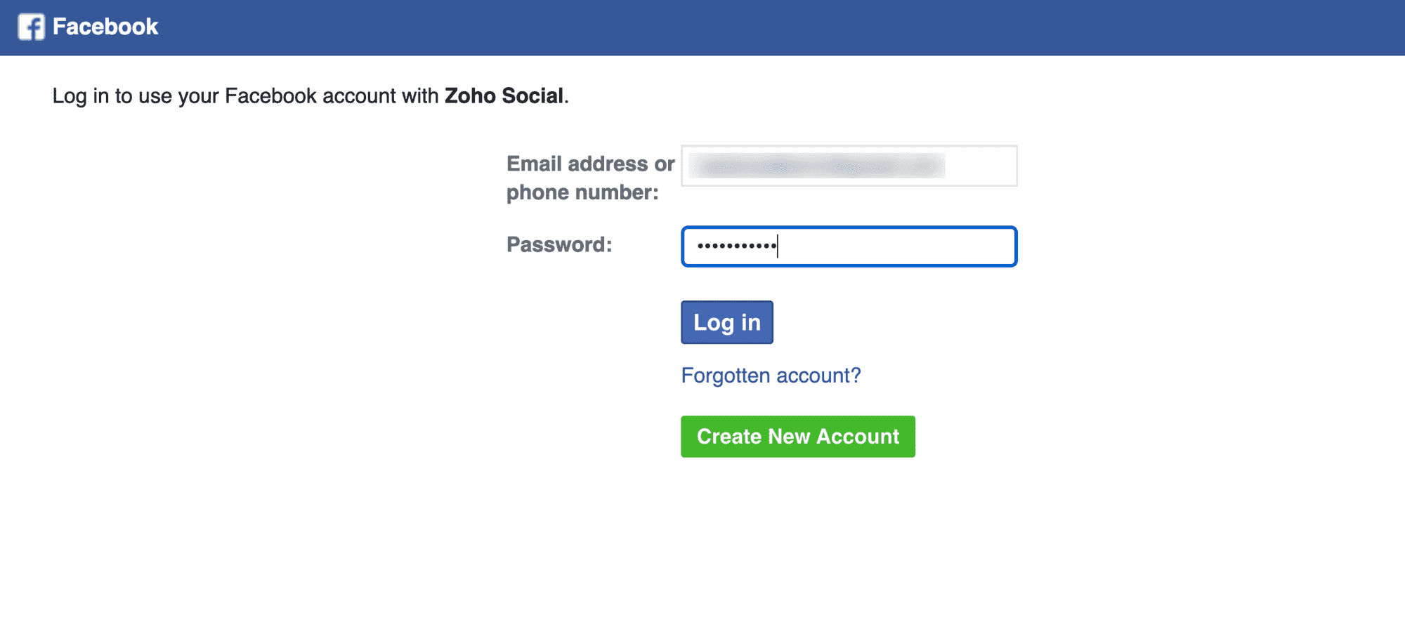 Facebook Login