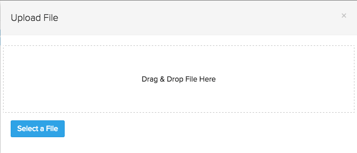 image of drag and drop pop up