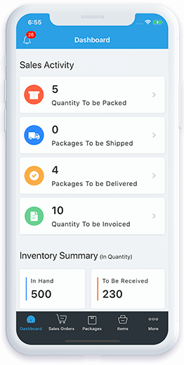 Mobile App - Zoho Inventory