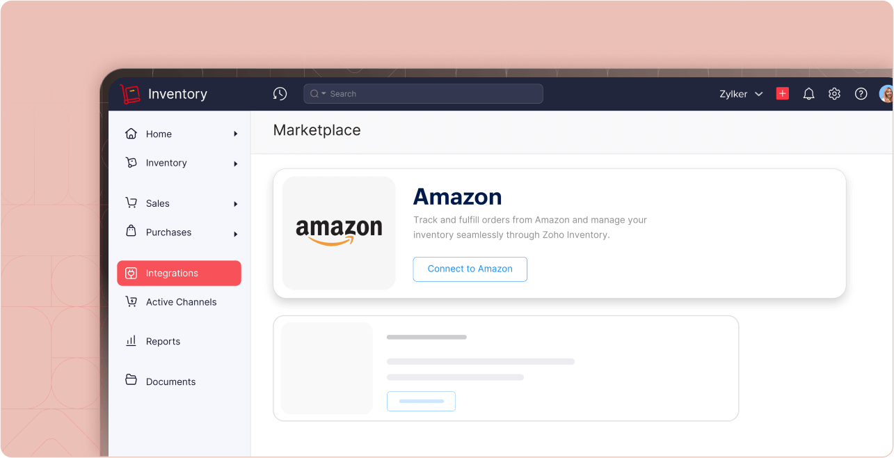 Dashboard - Amazon | Zoho Inventory