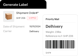 Shipping label generation - Delhivery | Zoho Inventory