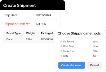 Live shipping rates - Shiprocket inventory management | Zoho Inventory