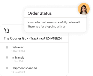 Instant shipment updates - The Courier Guy | Zoho Inventory