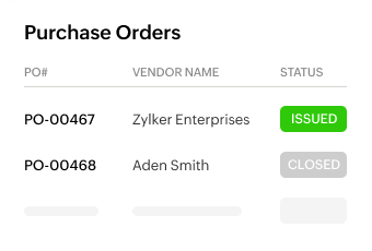 Purchase orders - Inventory Control System | Zoho Inventory
