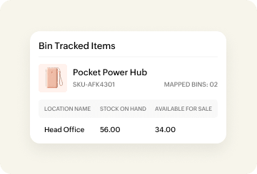 Bin Locations Management - Zoho Inventory