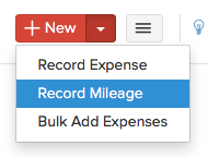 Record Mileage Drop-Down