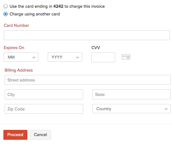 Manually Charging Customer