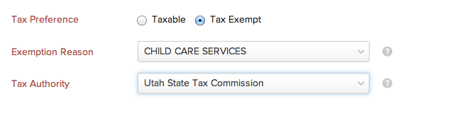 Making a contact nontaxable