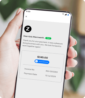Automatically send thank you notes when a customer pays you