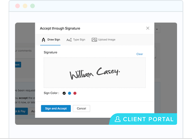 Let your clients accept estimates and digitally sign them - Zoho Invoice