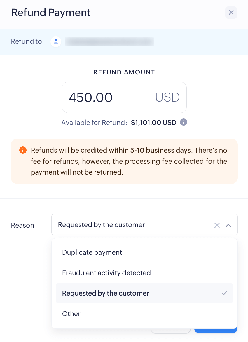 Issue Refund