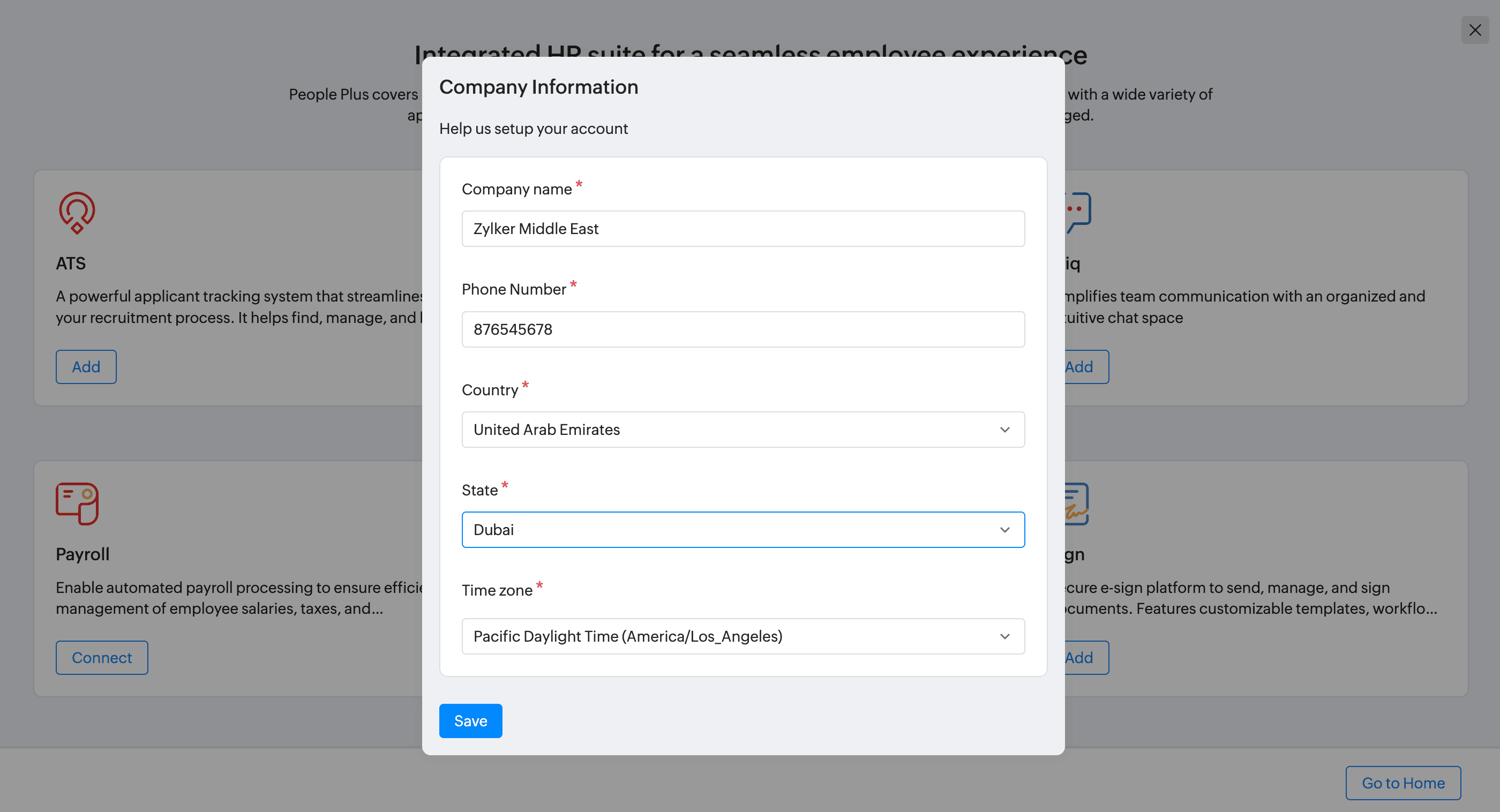 Zoho Payroll