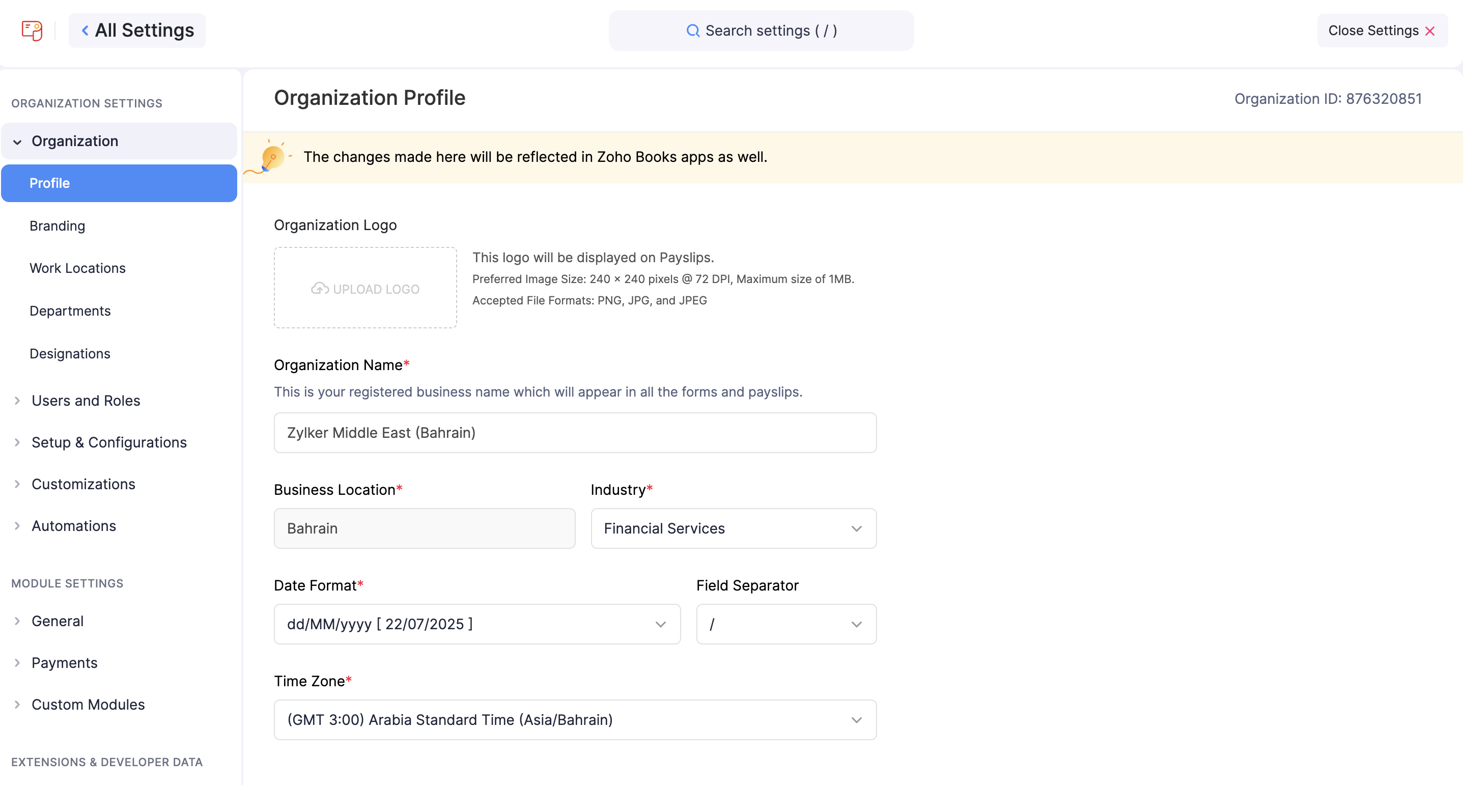 Organisation Profile