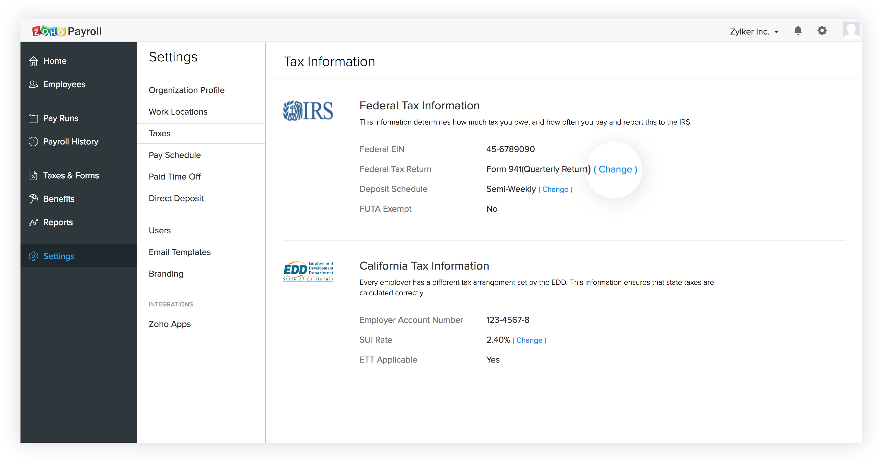 Tax Information