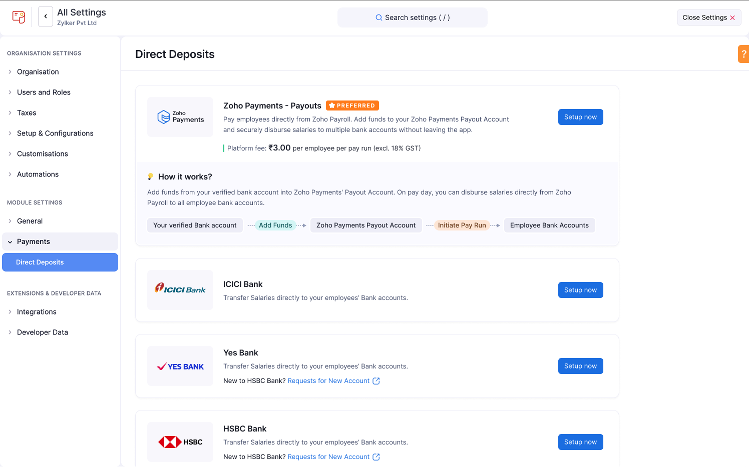 Zoho Payroll