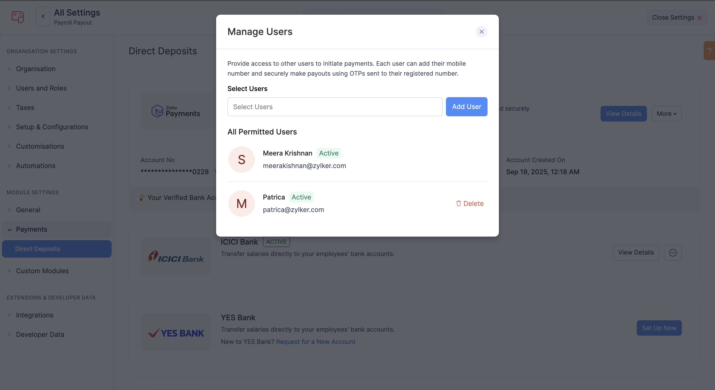 Zoho Payroll