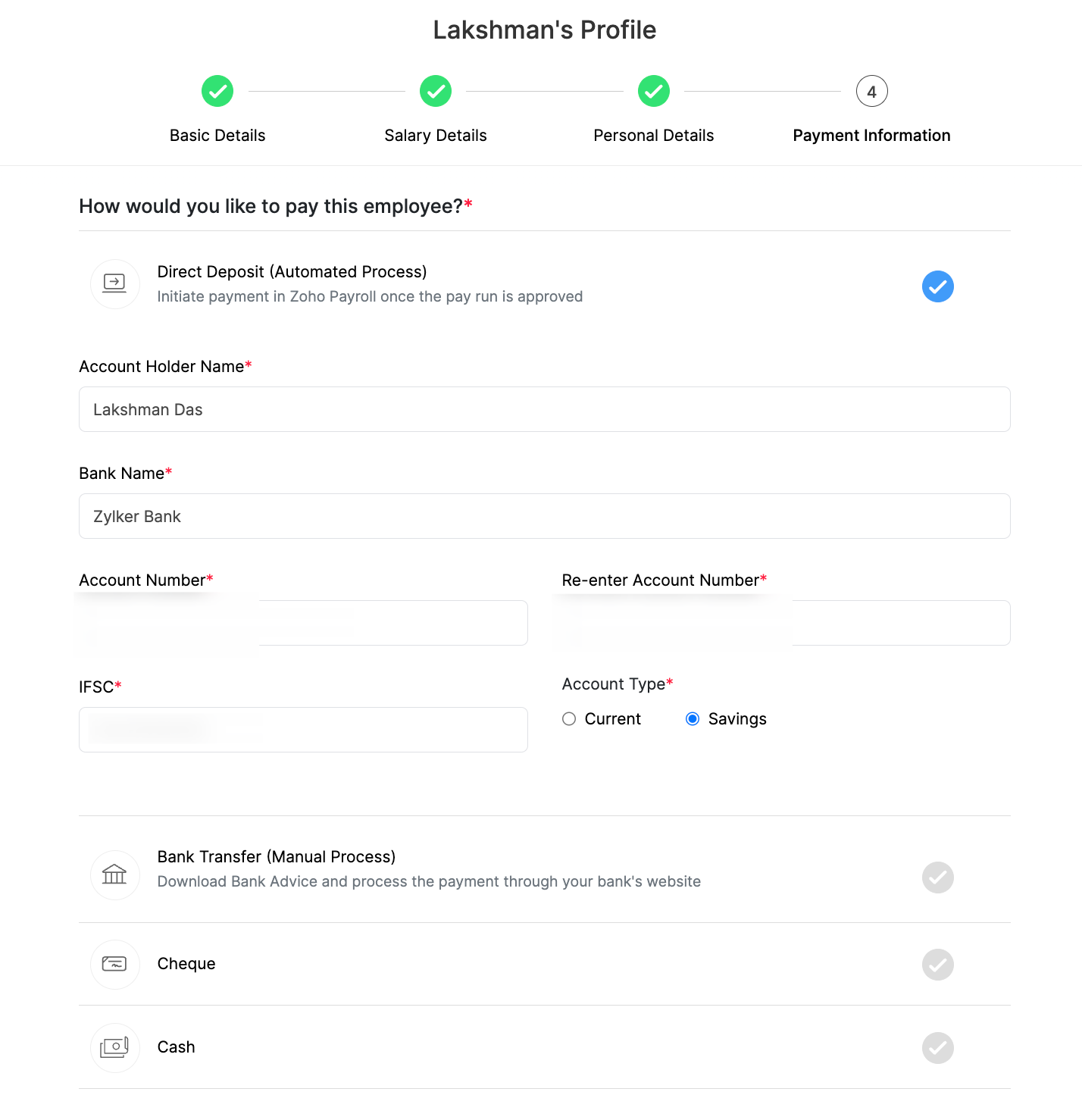 Zoho Payroll