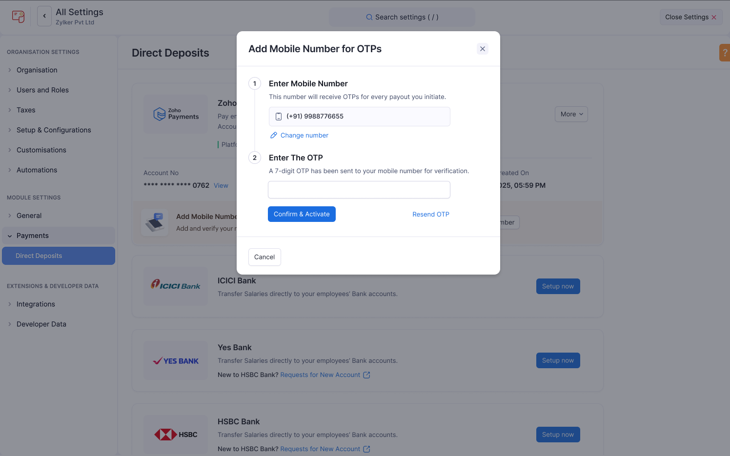 Zoho Payroll