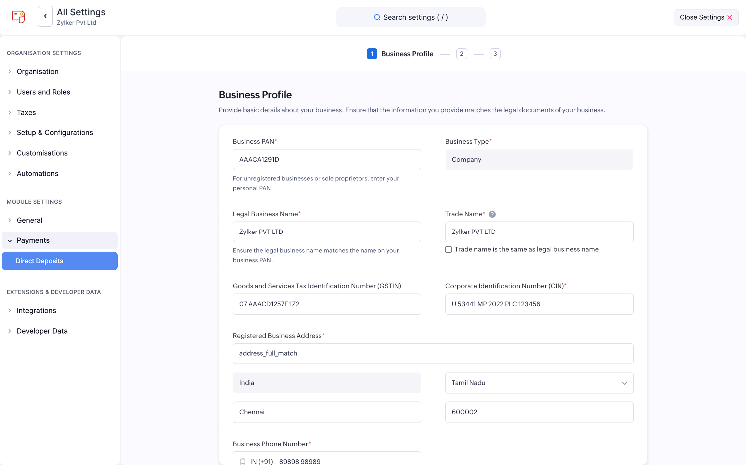 Zoho Payroll