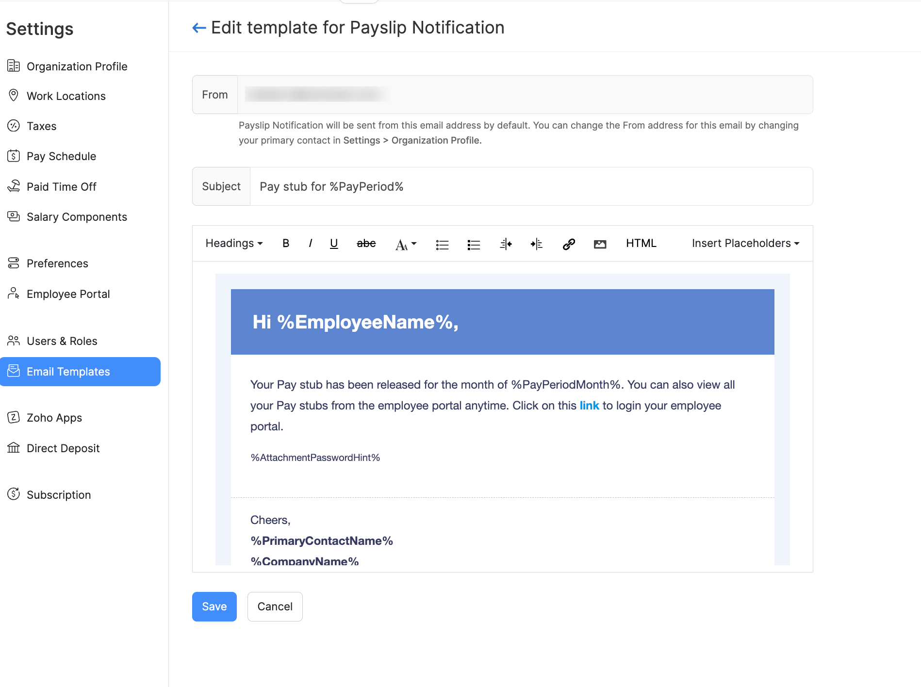 Email Templates