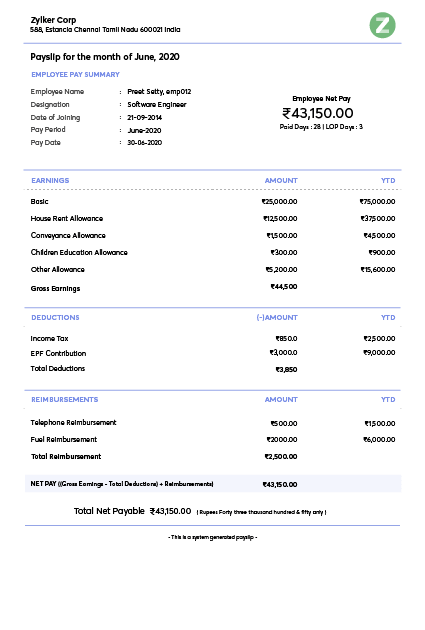 payslip