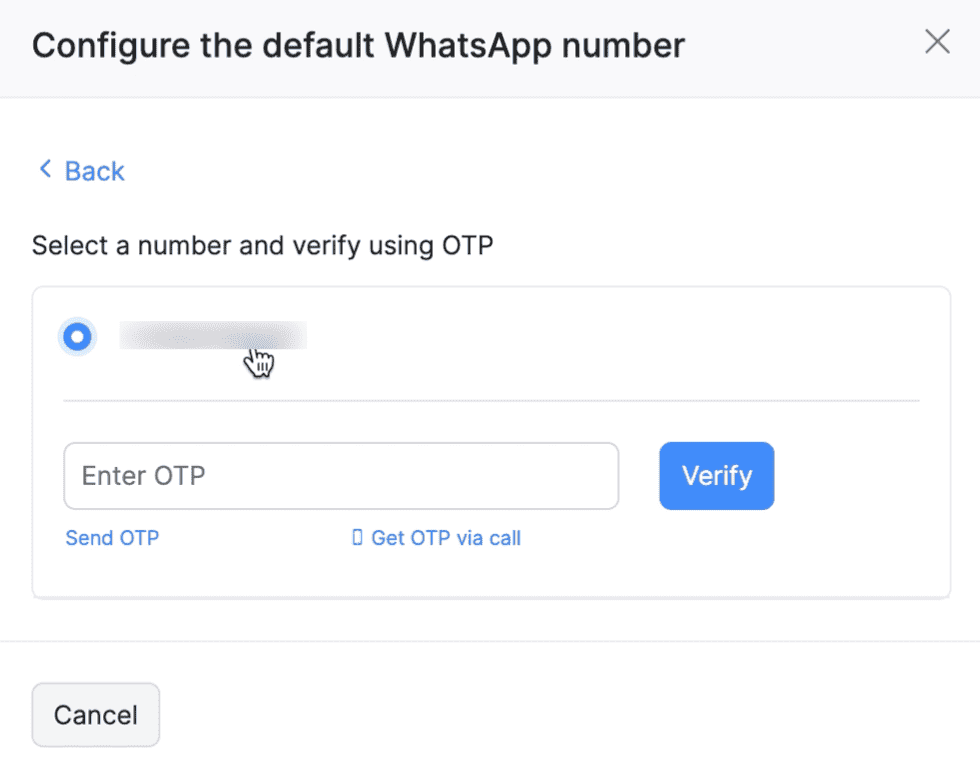 Configure OTP