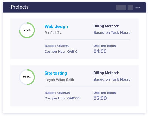 Manage Multiple Projects - Accounting Software for Startup Business | Zoho Books