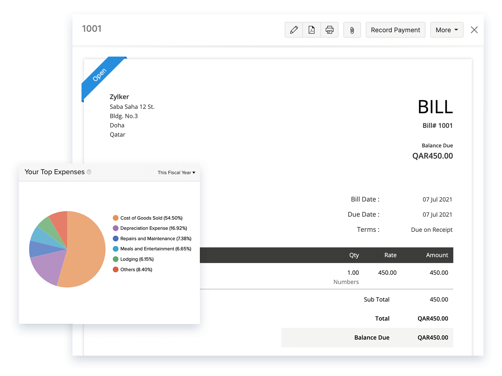 Expense Tracking - Small Business Accounting Software | Zoho Books