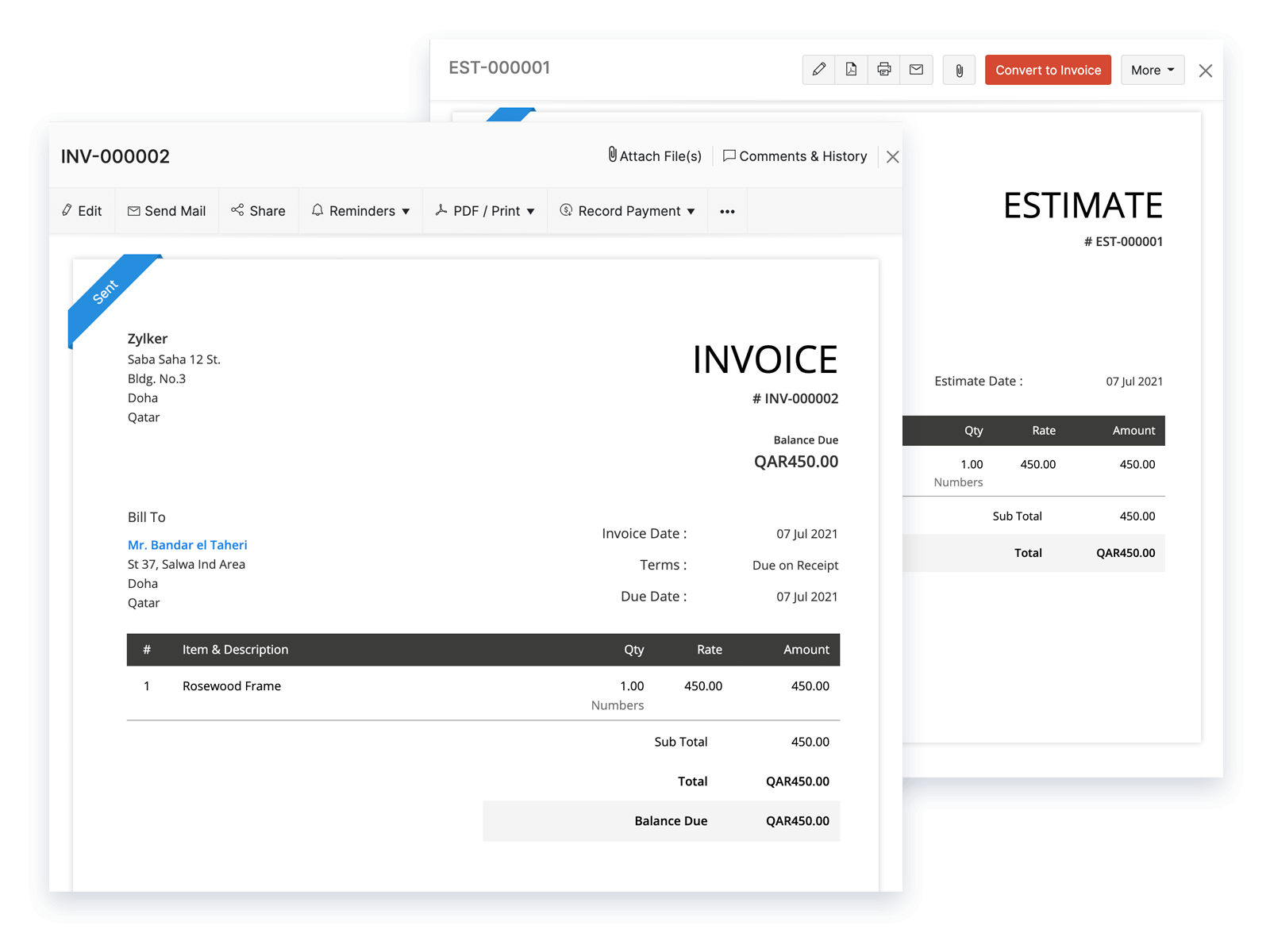 Manage Receivables - Small Business Accounting Software | Zoho Books