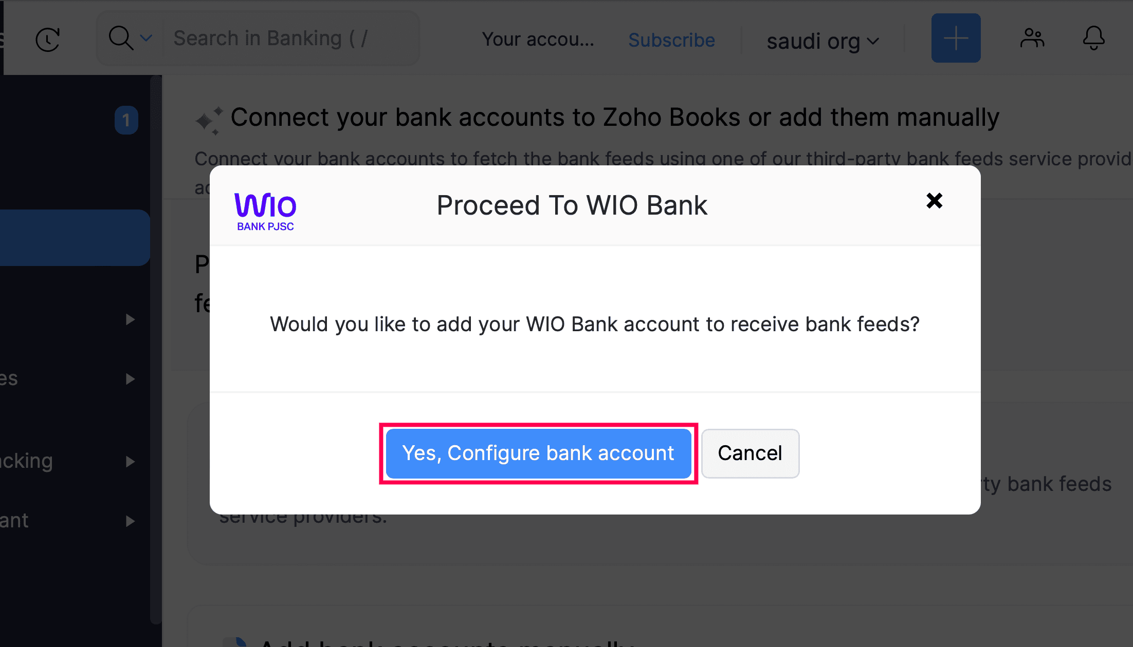 Connect your bank account