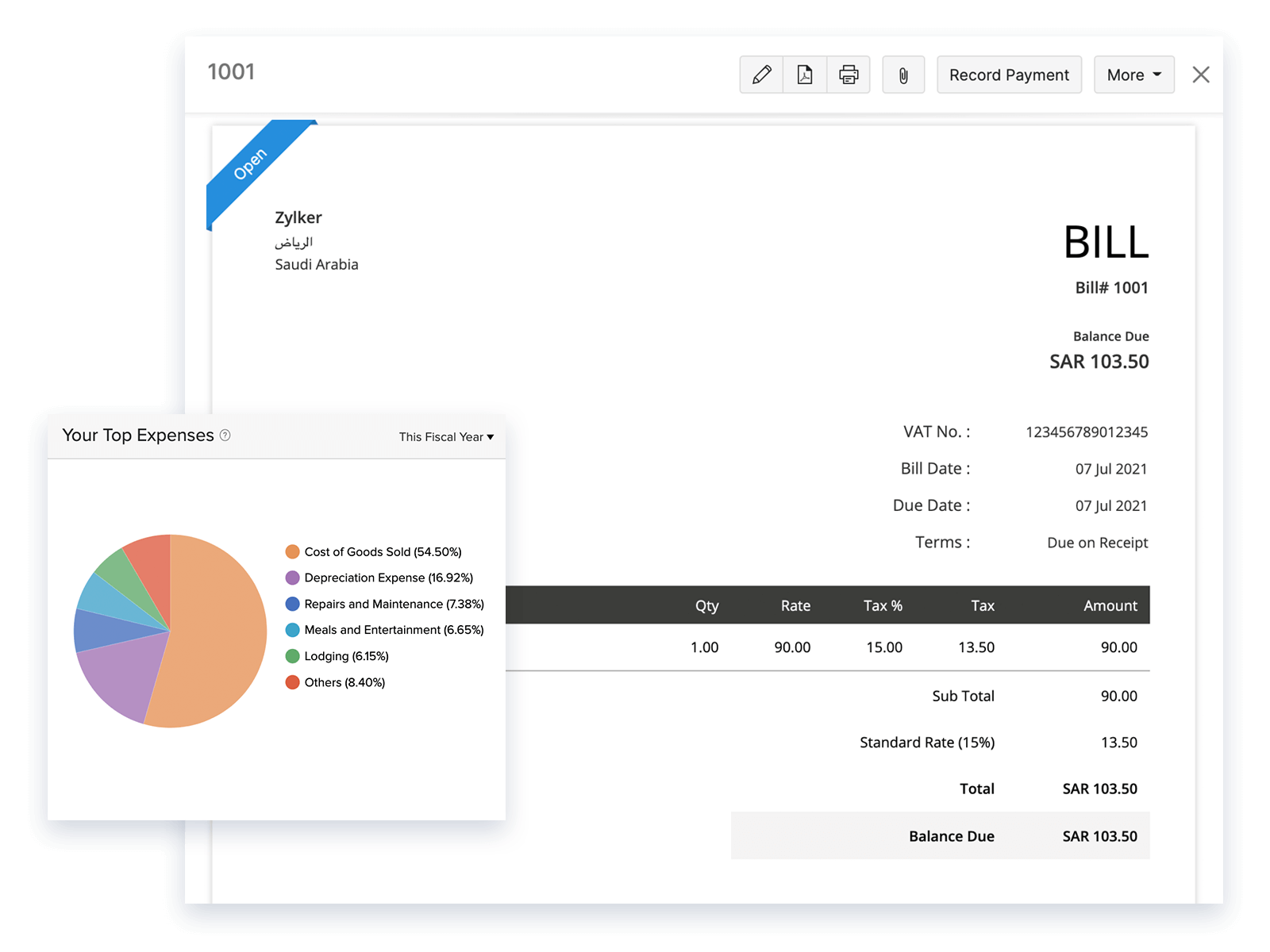 Expense Tracking - Small Business Accounting Software | Zoho Books