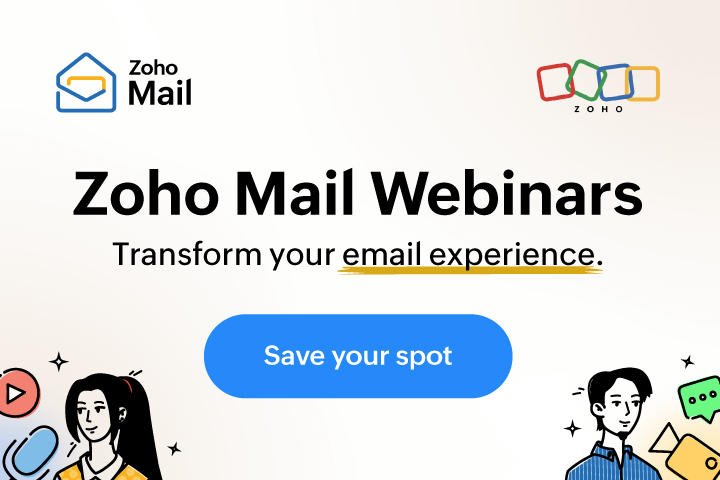 Zoho Mail Webinars