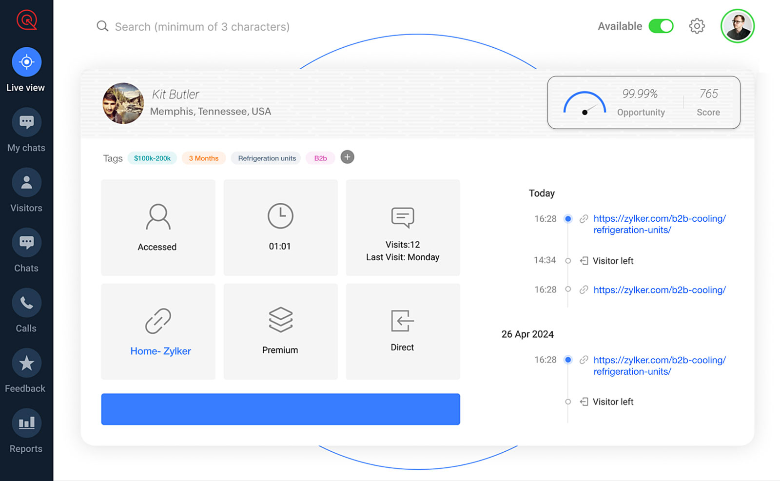 Zoho SalesIQでリードの質を向上させる