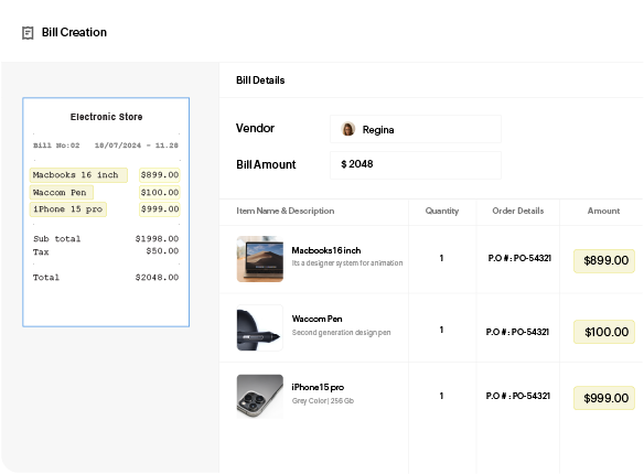 Eliminate manual data entry Eliminate manual data entry