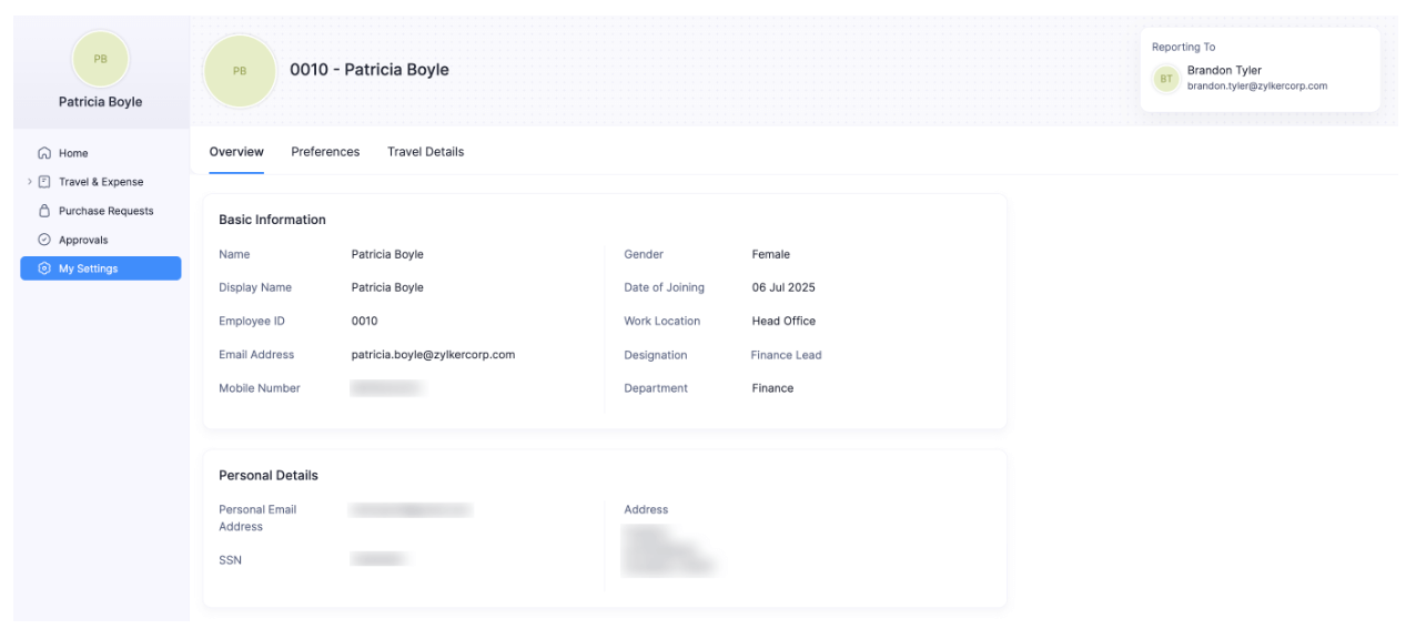 View Basic Information