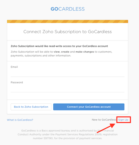 Sign Up Button