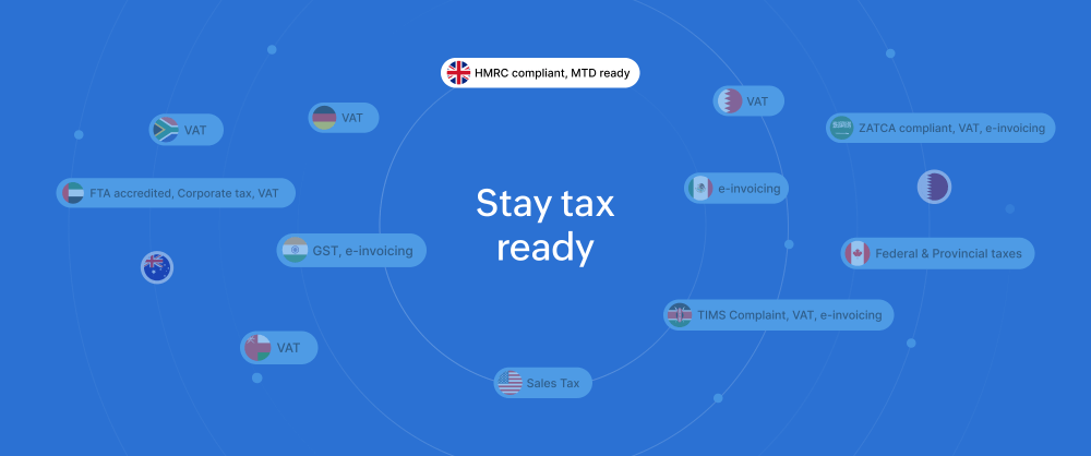 Zoho Books for tracking tax