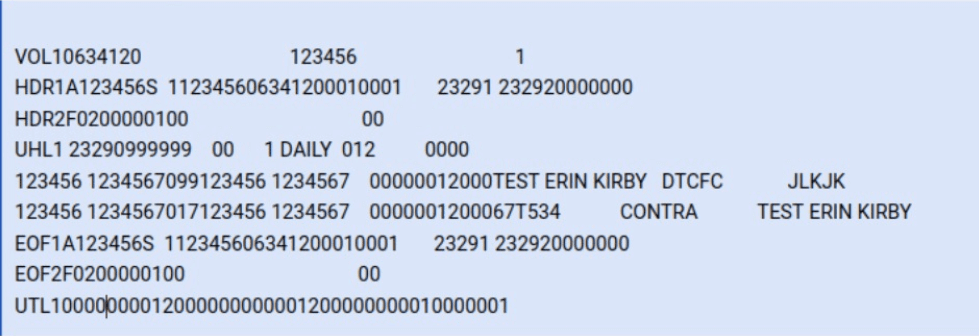 BACS file format