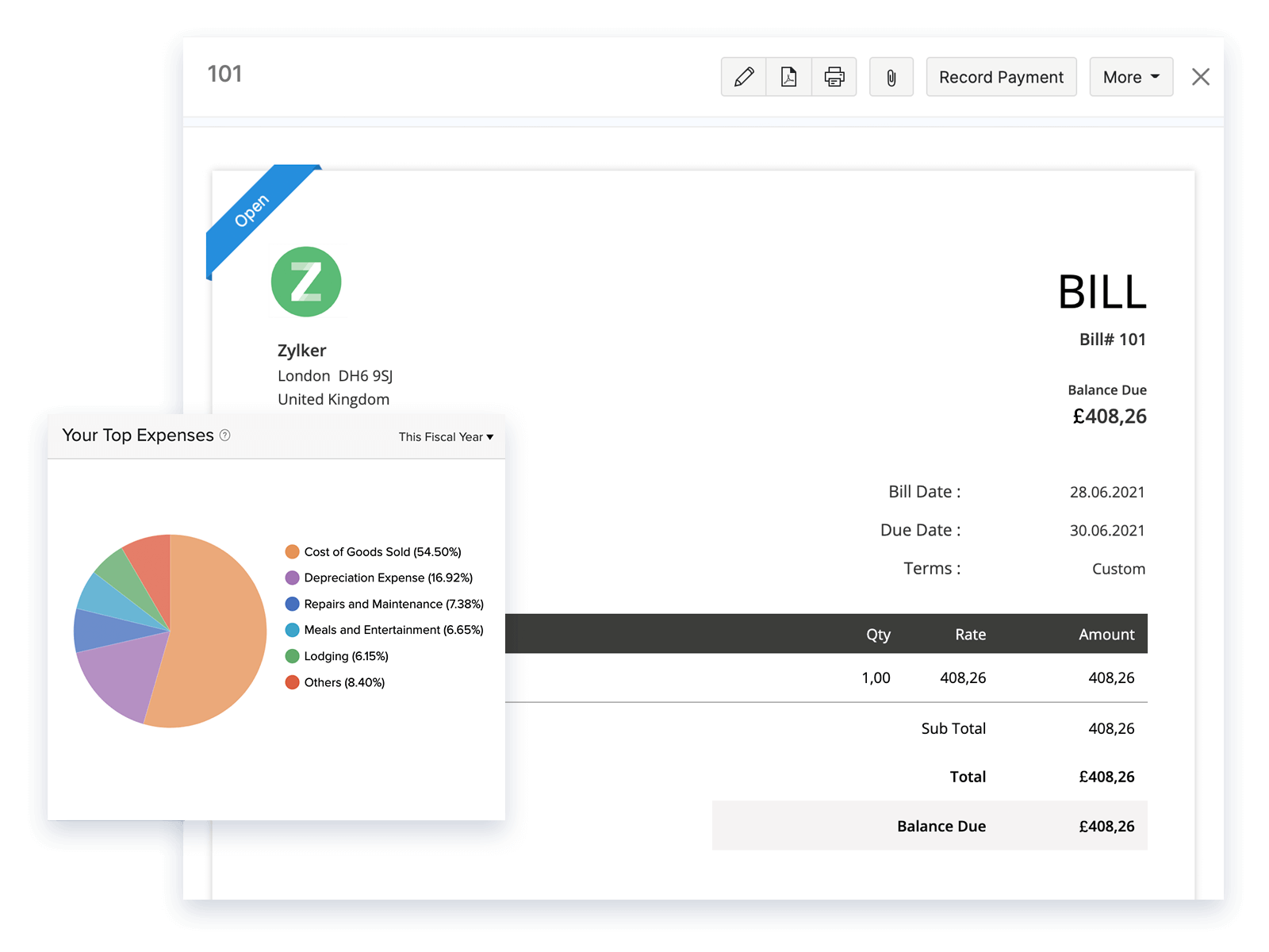 Expense Tracking - Small Business Accounting Software | Zoho Books