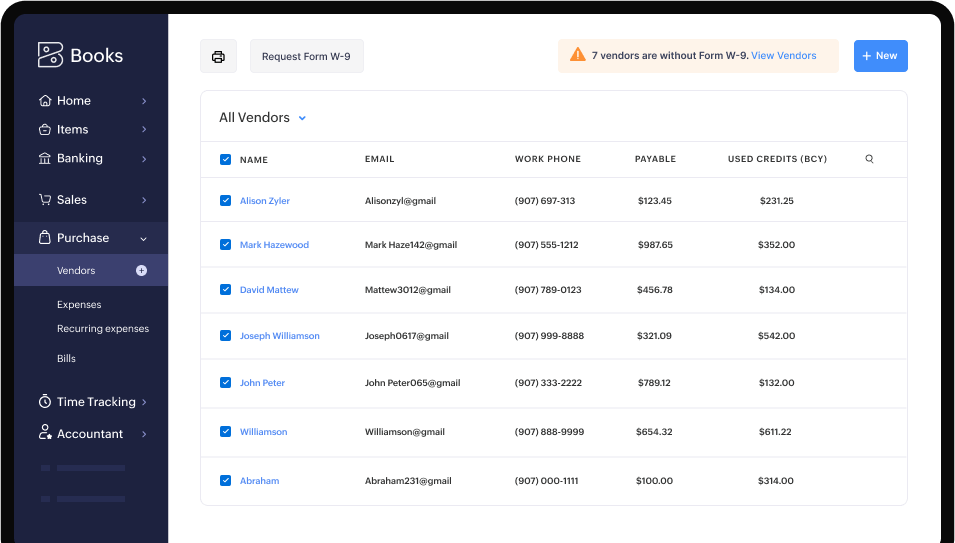 Streamlined W&#8209;9 Management