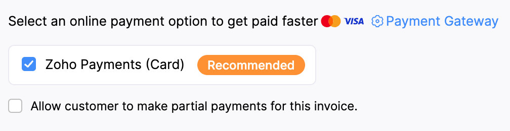 Payment Option