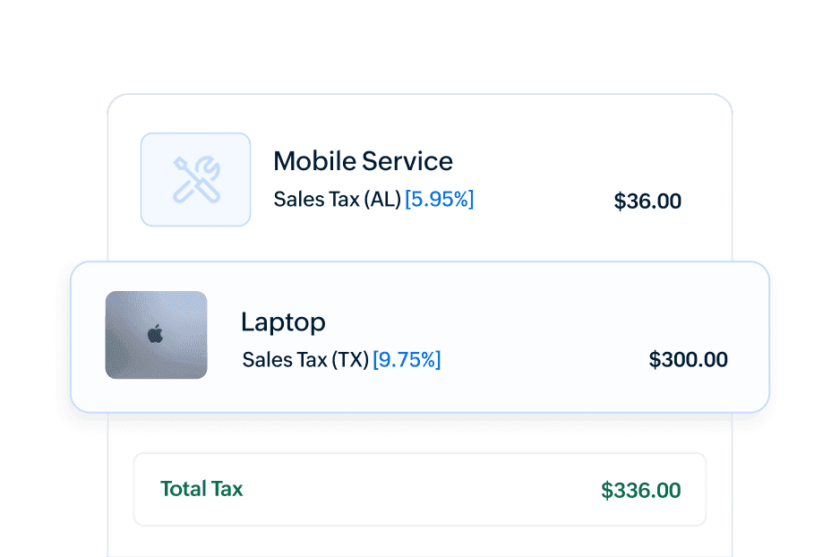 The right tax for everything you sell