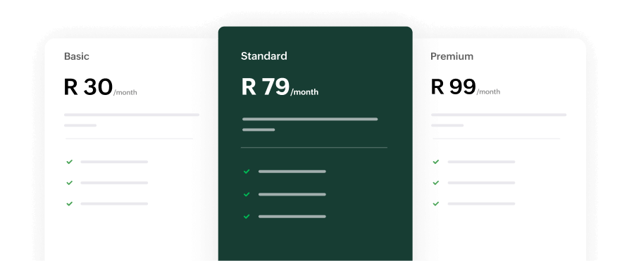 Preview of Zoho Billing's hosted payment page