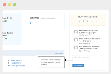 Customer Feedback - Accounting Software with Customer Portal | Zoho Books